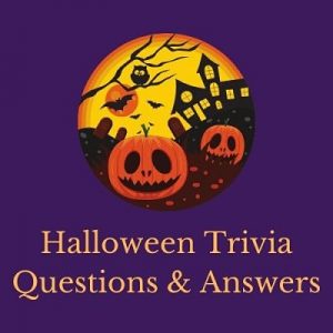 Featured image for a page of Halloween trivia questions and answers.