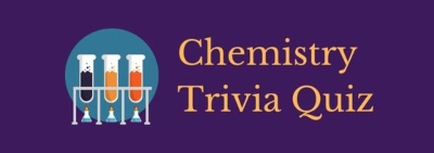 Header image for a page of chemistry trivia questions and answers.