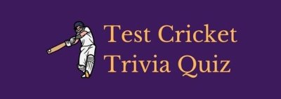 Header image for a page of Test cricket trivia questions and answers.