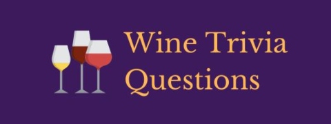 Header image for a page of wine trivia questions and answers.